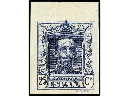 ** ESPAÑA. Ed. NE 23s/24s. SERIE COMPLETA. 25 céntimos azul,