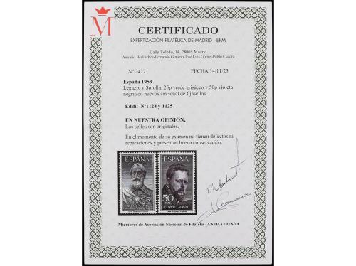 ** ESPAÑA. Ed. 1124/25. LEGAZPI y SOROLLA. Serie completa. 2