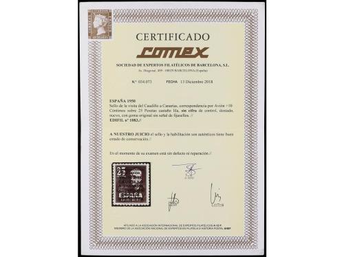 ** ESPAÑA. Ed. 1083. CANARIAS AVIÓN SIN NÚMERO. CENTRADO EXC