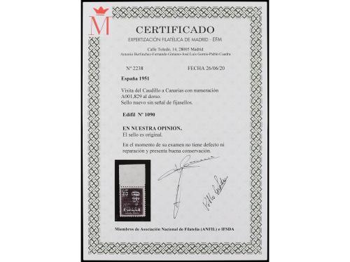 ** ESPAÑA. Ed. 1090. CANARIAS AVIÓN CON NÚMERO. Bien centrad