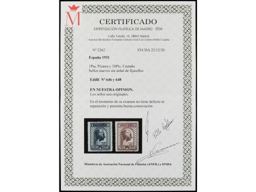 ** ESPAÑA. Ed. 636/49. SERIE COMPLETA, 14 valores. Muy bien 