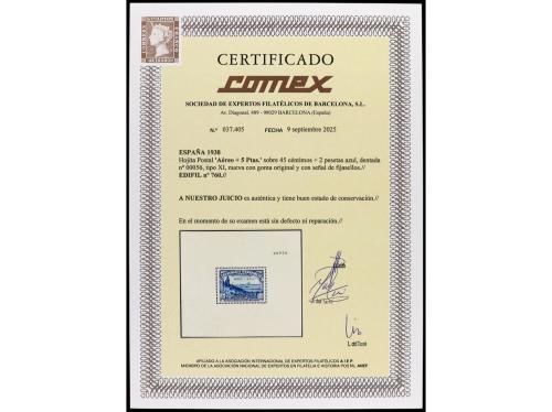 * ESPAÑA. Ed. 760. HB. Aéreo + 5 pts. Excelente conservación