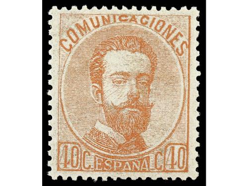 ** ESPAÑA. Ed. 125. 45 céntimos castaño. PIEZA DE LUJO. Cert