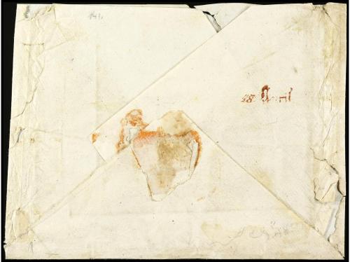 ✉ ESPAÑA: PREFILATELIA. 1795 ca. ÁFRICA. Sobre sin fechar de