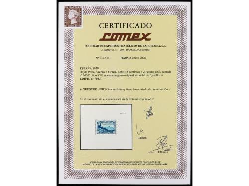 ** ESPAÑA. Ed. 760. HB. Aéreo + 5 pts. Inclusión propia del 