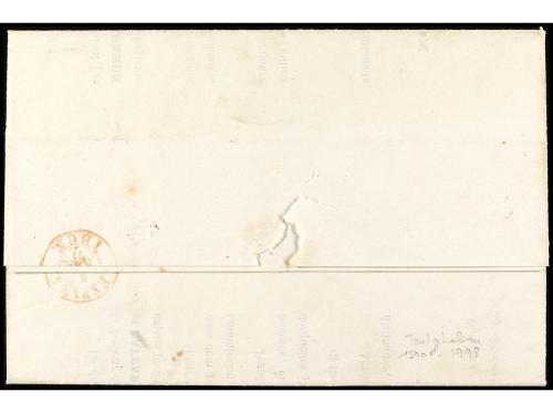 ✉ FRANCIA. Ed. 46. 1871. BAYONNA (Francia) a IRÚN. 20 c. azu