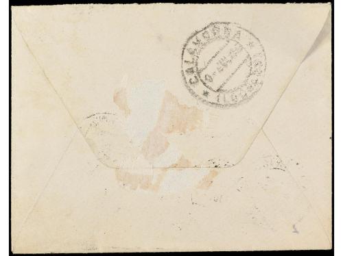 ✉ ESPAÑA. Ed. 246. 1906. GUERNICA a CALAHORRA. 15 cts. viole