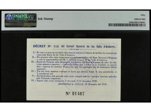 EMISIONES DE ULTRAMAR I ANDORRA. 5 Pessetes. 19 Desembre 193