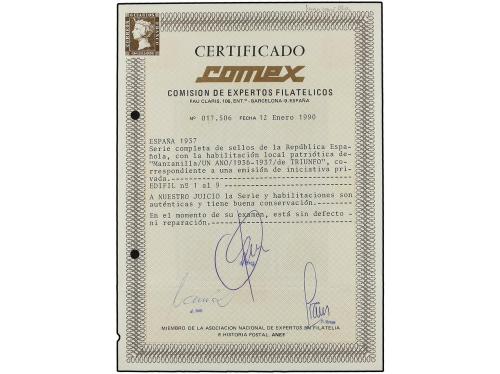 * ESPAÑA E. LOCALES PATRIOTICAS: MANZANILLA. Ed. 1/9. SERIE 