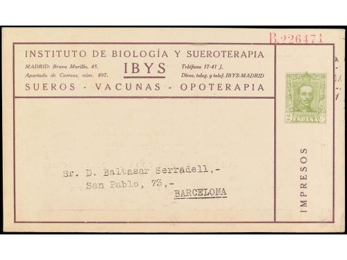 ✉ ESPAÑA ENTEROS POSTALES: DE INICIATIVA PRIVADA. Ed. 459. 2