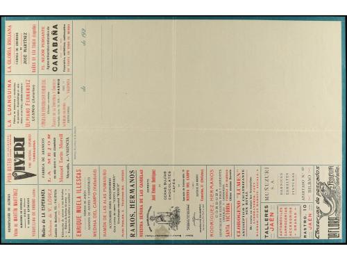 ✉ ESPAÑA ENTEROS POSTALES: DE INICIATIVA PRIVADA. Ed. 722. 2