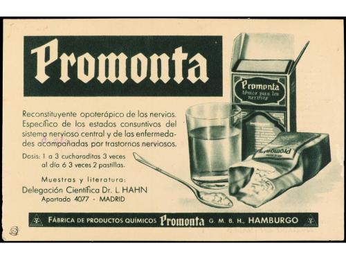 ✉ ESPAÑA ENTEROS POSTALES: DE INICIATIVA PRIVADA. 2 cts. oli