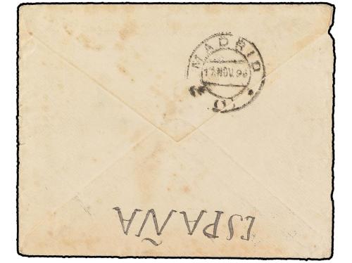 ✉ CUBA. 1896. GUANAJAY a ESPAÑA. Sobre con membrete EJÉRCITO