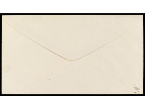 ESPAÑA. 1874. PRUEBA NO ADOPTADA. 5 cts. castaño oscuro en s