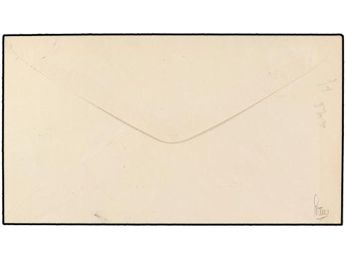 ✉ ESPAÑA. 1874. PRUEBA NO ADOPTADA. 5 cts. naranja en sobre 