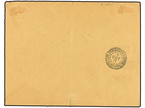 ✉ ETIOPIA. Sc. 94/100. 1911. DIRE-DAOUA a PARÍS. Serie compl