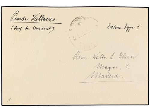 ✉ ESPAÑA. Ed. 58i. 1931. VALLECAS a MADRID. 10 cts. amarillo