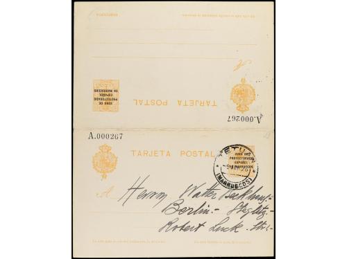 ✉ MARRUECOS. Ed. 17 y 18. 15 cts. + 15 cts. amarillo y 25 + 