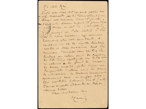✉ MARRUECOS. 1893. TÁNGER a BRUSELAS. Entero Postal de 5 cts