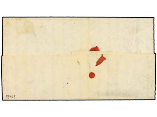 ✉ COLOMBIA. 1855. BOGOTÁ a NEW YORK. Carta completa con text