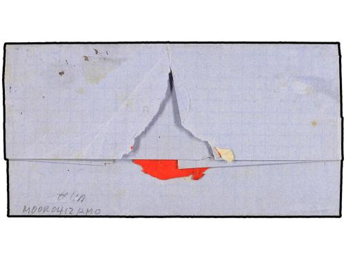 ✉ COLOMBIA. Sc. 54. 1870. POPAYAN a BOGOTÁ. 10 cts. lila, ma