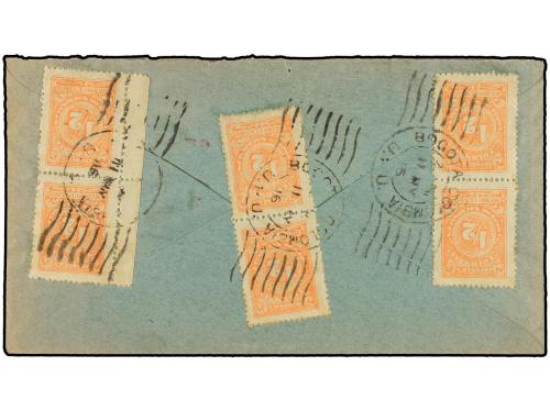 ✉ COLOMBIA. 1916. BOGOTÁ a PARÍS. Sobre Entero Postal de 2 c