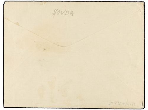 ✉ COLOMBIA. Sc. C28, C30. 1923. HONDA a BARRANQUILLA. 3 ctvo