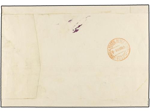 ✉ COLOMBIA. Sc. C41, C47. 1925. STA. MARTA a BOGOTÁ. 4 cts. 