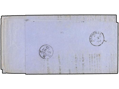 ✉ ANTIGUA. 1870. ANTIGUA to ANNOPOLIS (New Scotia). Printed 
