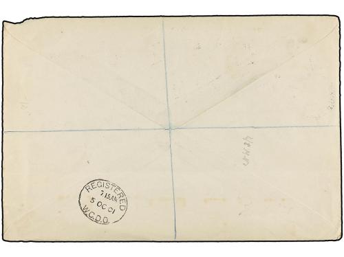 ✉ AFRICA DEL SUR: INGLESA. 1901. NATAL to LONDON. Spectacula