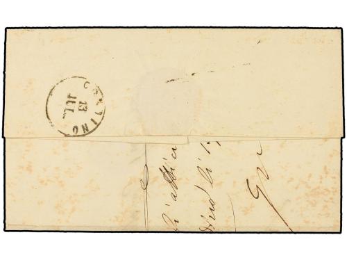 ✉ ITALIA ANTIGUOS ESTADOS: LOMBARDO-VENECIA. 1858. BOVEGNO a