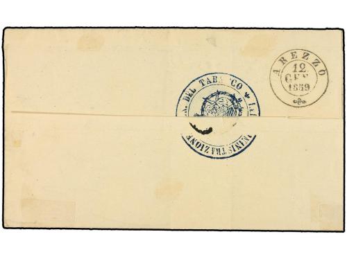 ✉ ITALIA ANTIGUOS ESTADOS: TOSCANA. Sa. 13b. 1859. FIRENZE a
