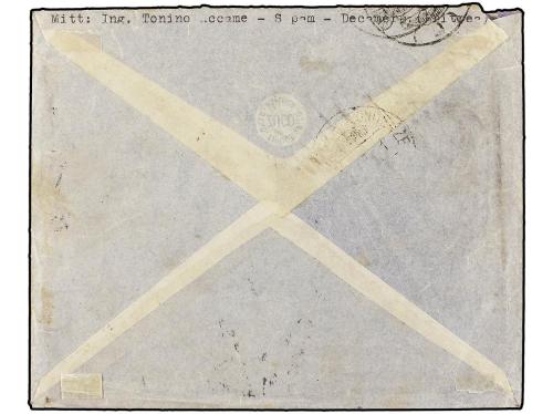✉ ERITREA. Sa. 6, 14. 1947 (8-V). DECAMERE a ITALIA. 1 d. ro