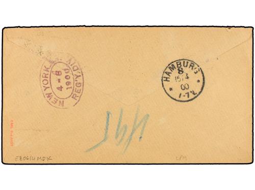 ✉ PANAMA. Sc. 16 (5), F3. 1900. PANAMÁ a ALEMANIA. 2 ctvos. 