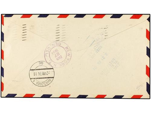 ✉ POLONIA. 1934. NEW YORK to WARSAW (Poland) redirected to N