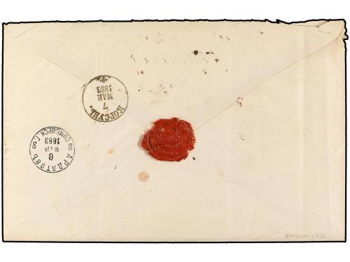 ✉ RUSIA. Sc. 27 (3). 1883. ARDATOV to KORSUN. 7 k. grey and 