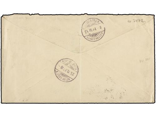✉ ESTADOS UNIDOS. 1897. NEW YORK to SWITZERLAND. 1 cto. blue