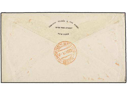 ✉ ESTADOS UNIDOS. 1923. NEW YORK to BOGOTÁ. Sent via SCADTA 