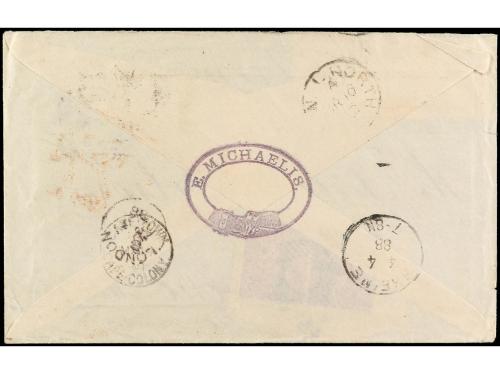 ✉ CABO DE BUENA ESPERANZA. Sg. 40, 41, 44. 1888. LADY GREY a