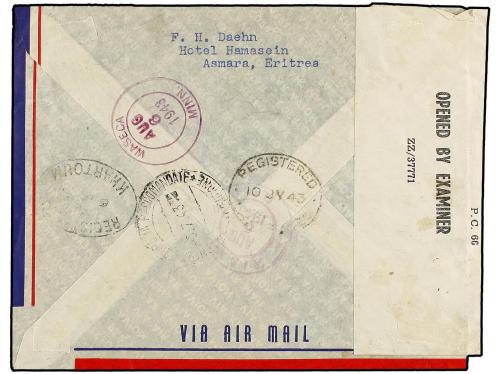 ✉ ERITREA. Sa. 6 (4), 7, 8 (3), 9 (2), 10. 1943 (3-VII). ASM