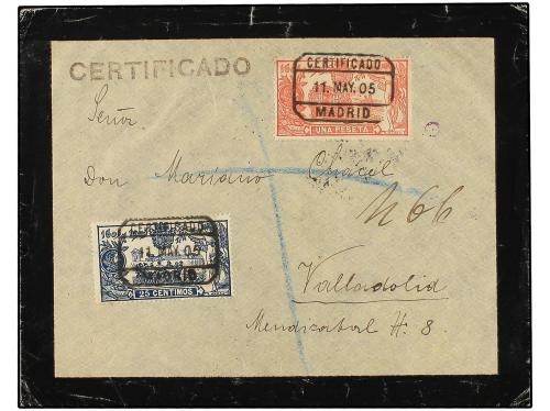 ✉ ESPAÑA. Ed. 260, 264. 1905 (11 Mayo). MADRID a VALLADOLID.