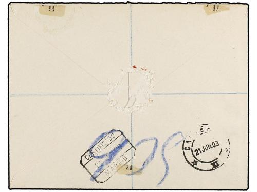 ✉ COLONIAS ESPAÑOLAS: FERNANDO POO. Ed. 126 (5). 1903. Certi