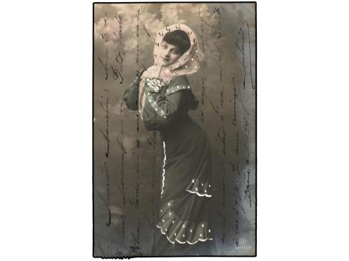 ✉ ESPAÑA. Ed. PEB 4. 1905. BARCELONA correo interior. 10 cts