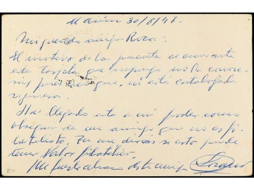 ✉ COLONIAS ESPAÑOLAS: SAHARA. Ed. 1. 1947. EL AAIUN a VALENC