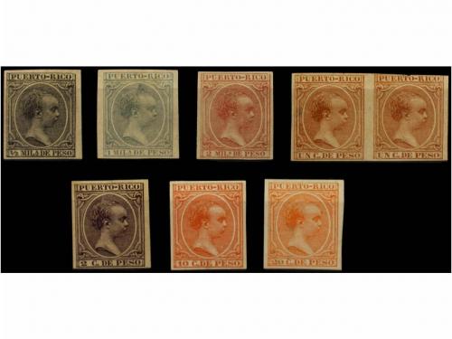 * PUERTO RICO. Ed. 71s, 72s, 73s, 77s, 78s, 82s y 83s. 1/2, 