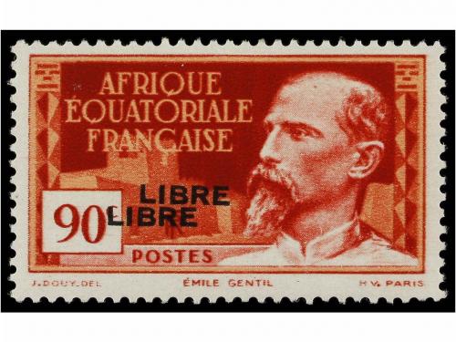 * AFRICA ECUATORIAL FRANCESA. Ed. 106a, 111a, 114a. 1940. 45
