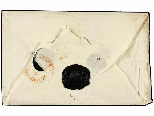 ✉ PUERTO RICO. (1849). S. JUAN a MADRID. Envuelta sin texto 