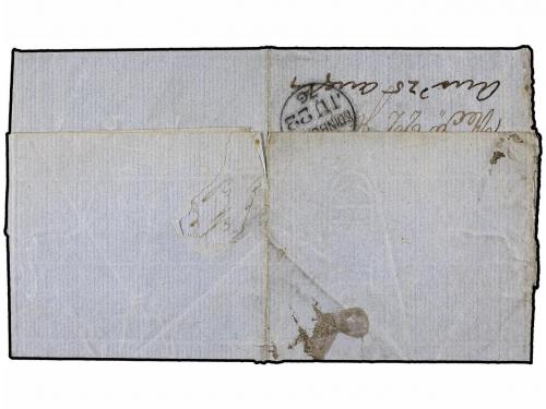 ✉ CUBA. 1876. SANTIAGO a EDINBURGH (Gran Bretaña). Fechador 