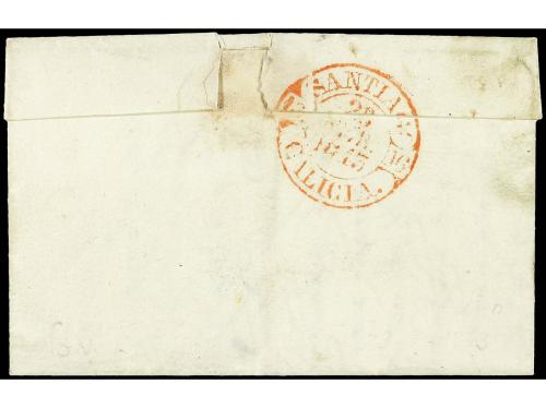 ✉ ESPAÑA: PREFILATELIA. 1843 (23 Febr.). ESTEYRO a PUEBLA. M