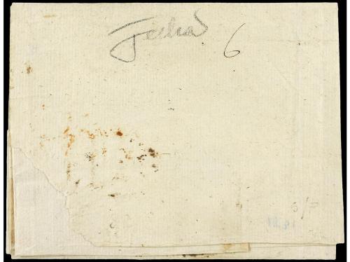 ✉ ESPAÑA: PREFILATELIA. (1835 CA.). Envuelta sin fechar circ